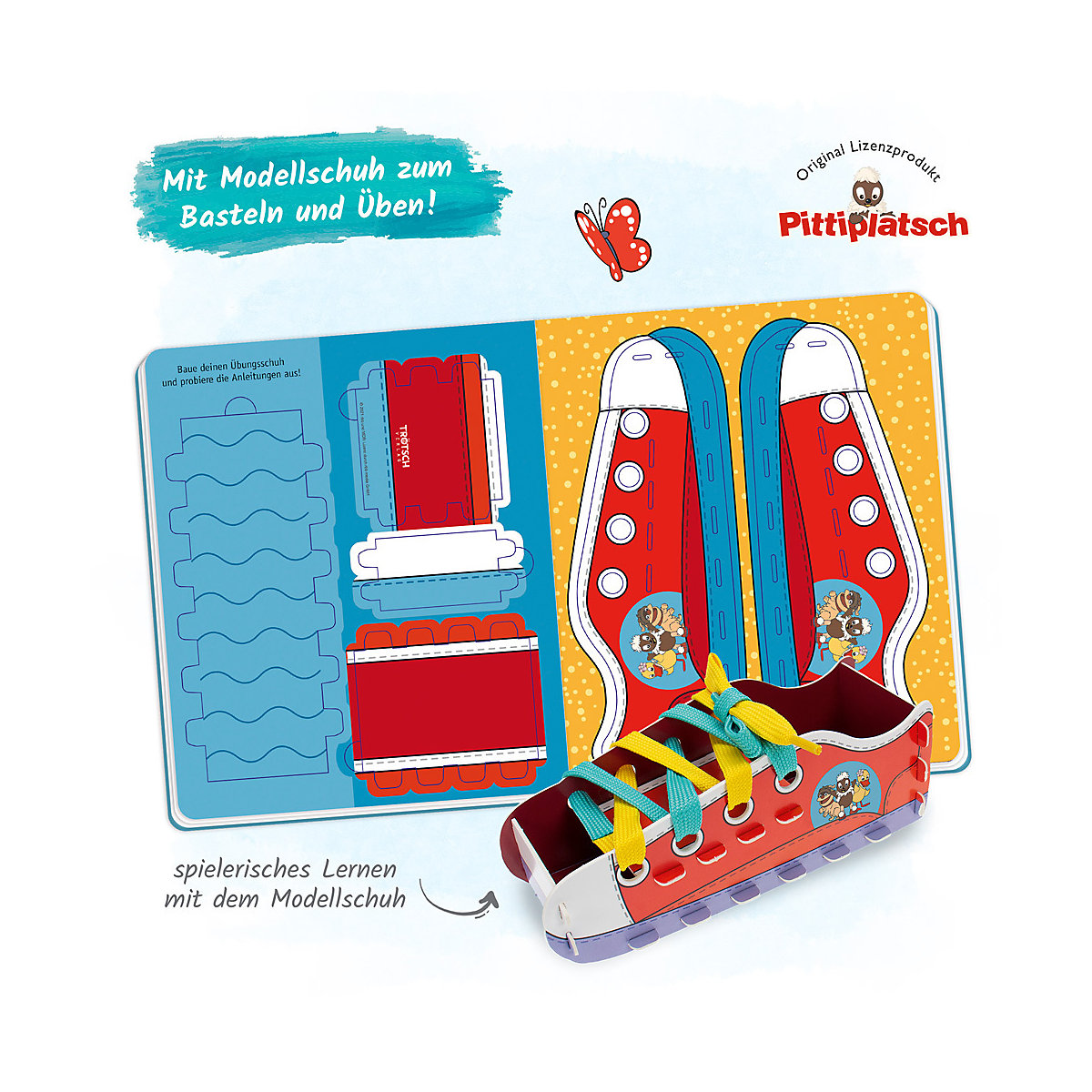 Trötsch Unser Sandmännchen Das Schnürsenkelbuch Pittiplatsch Schuhe binden leicht gemacht