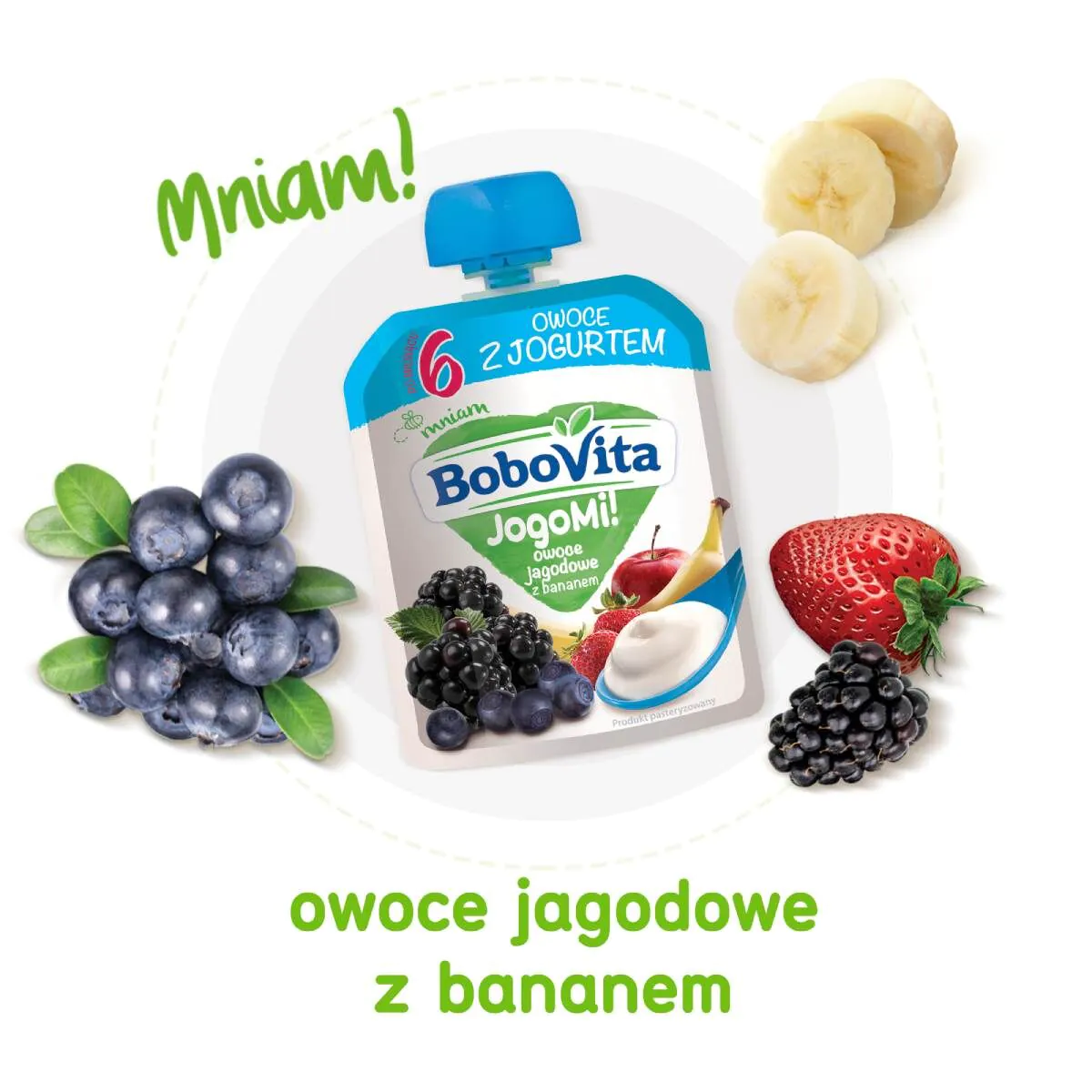 Bobovita Jogomi! Μους με μούρα και μπανάνα!