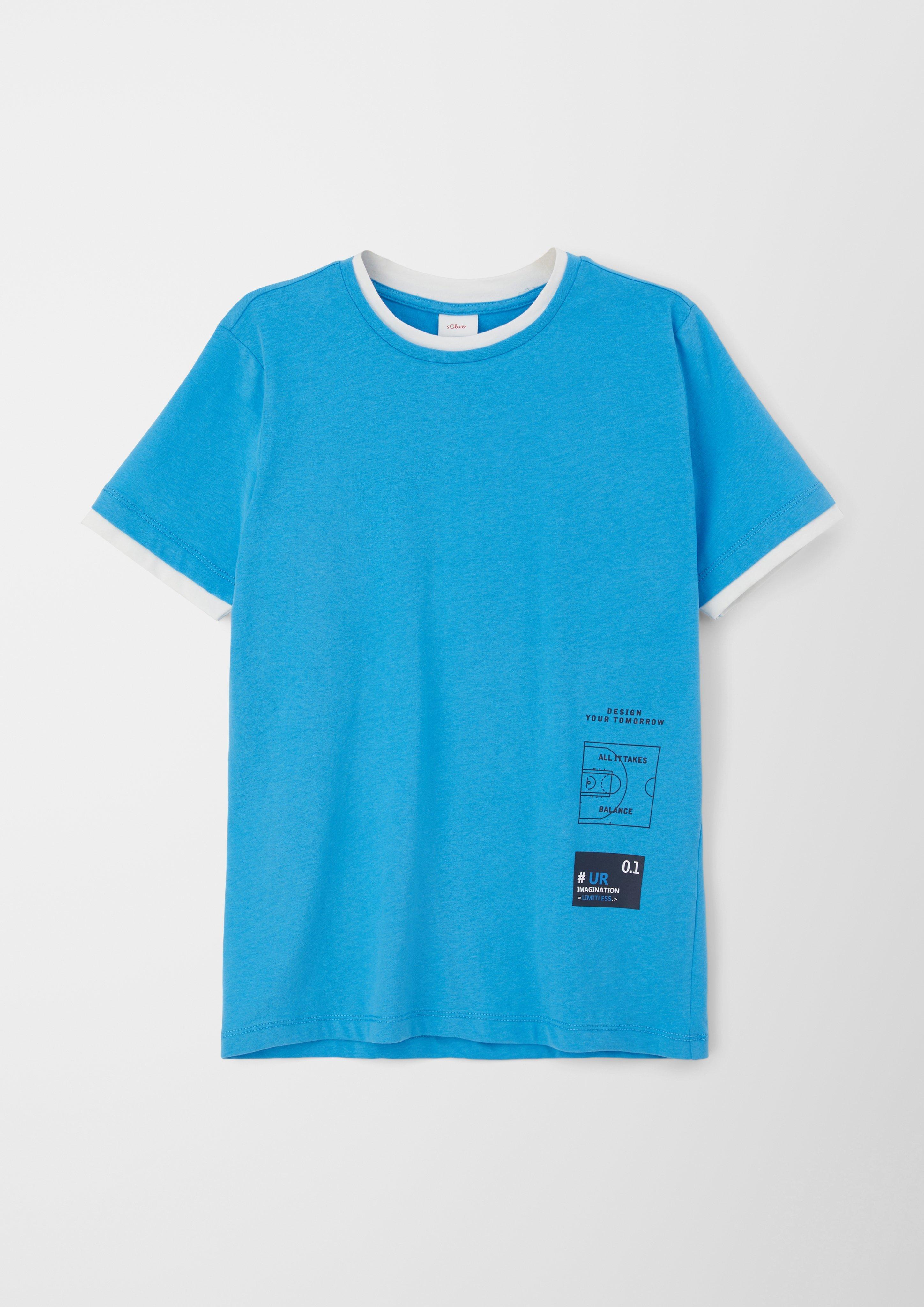 T-Shirt mit Kontrast-Details  2128193-6431