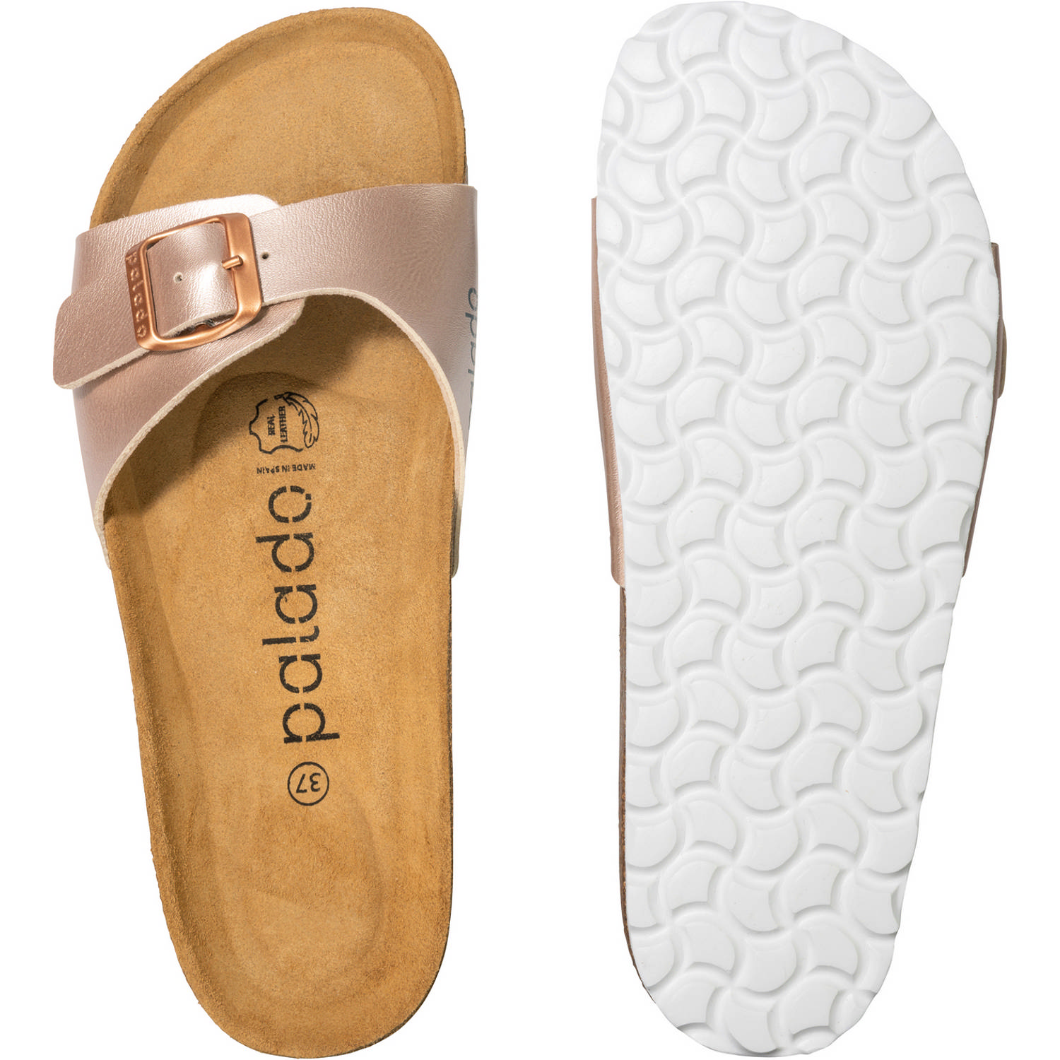 Palado Malta Metallic, Pantoletten, Damen, Rose Metallic