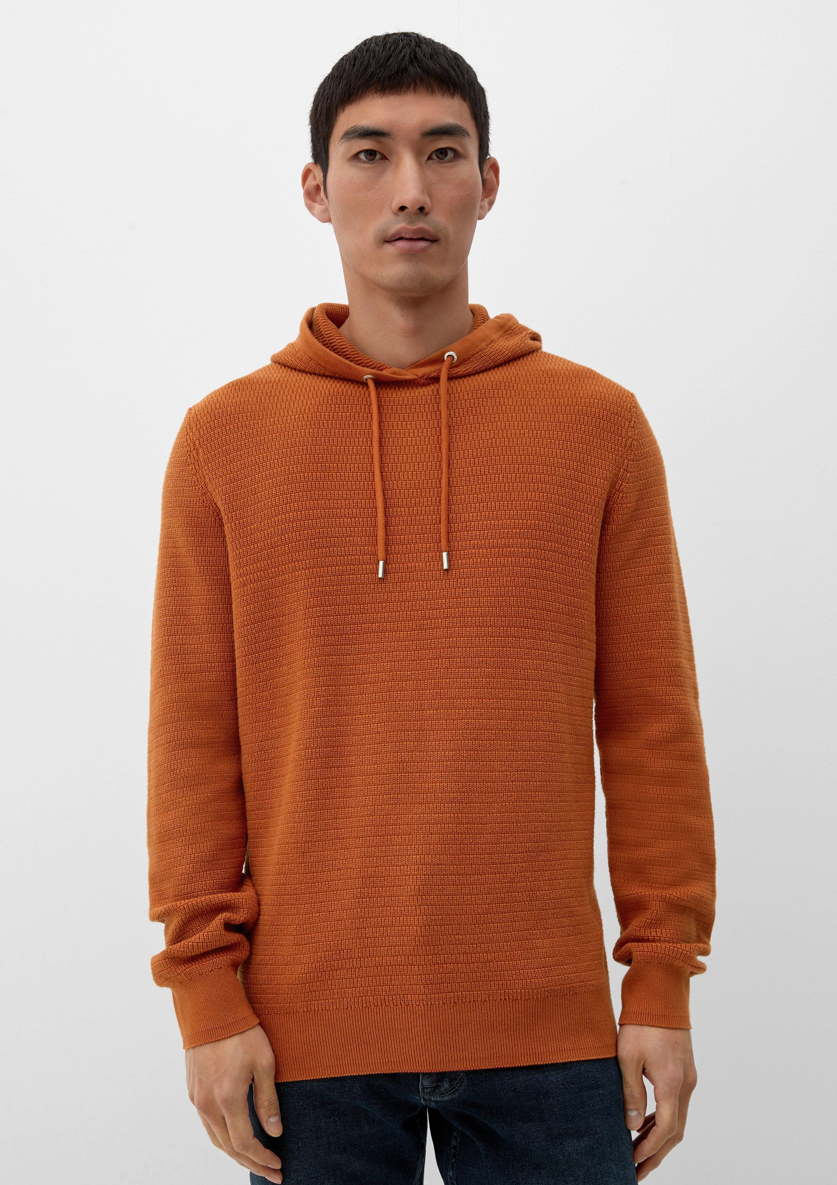Kapuzenpullover aus Strukturstrick  2118090-2805
