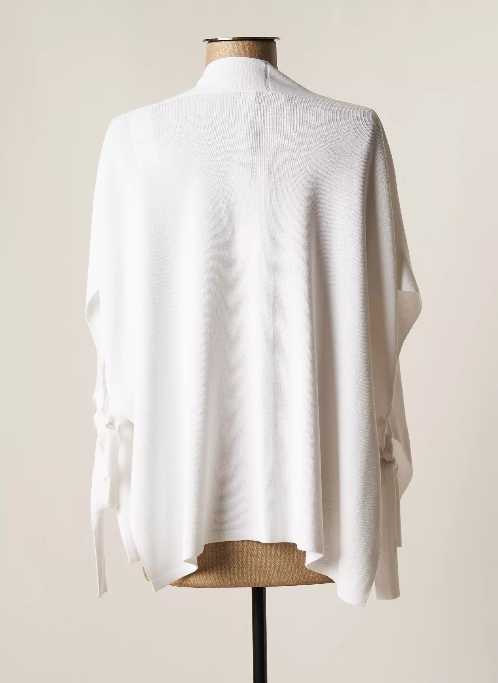 Maria Bellentani Gilets Manches Courtes Femme couleur blanc