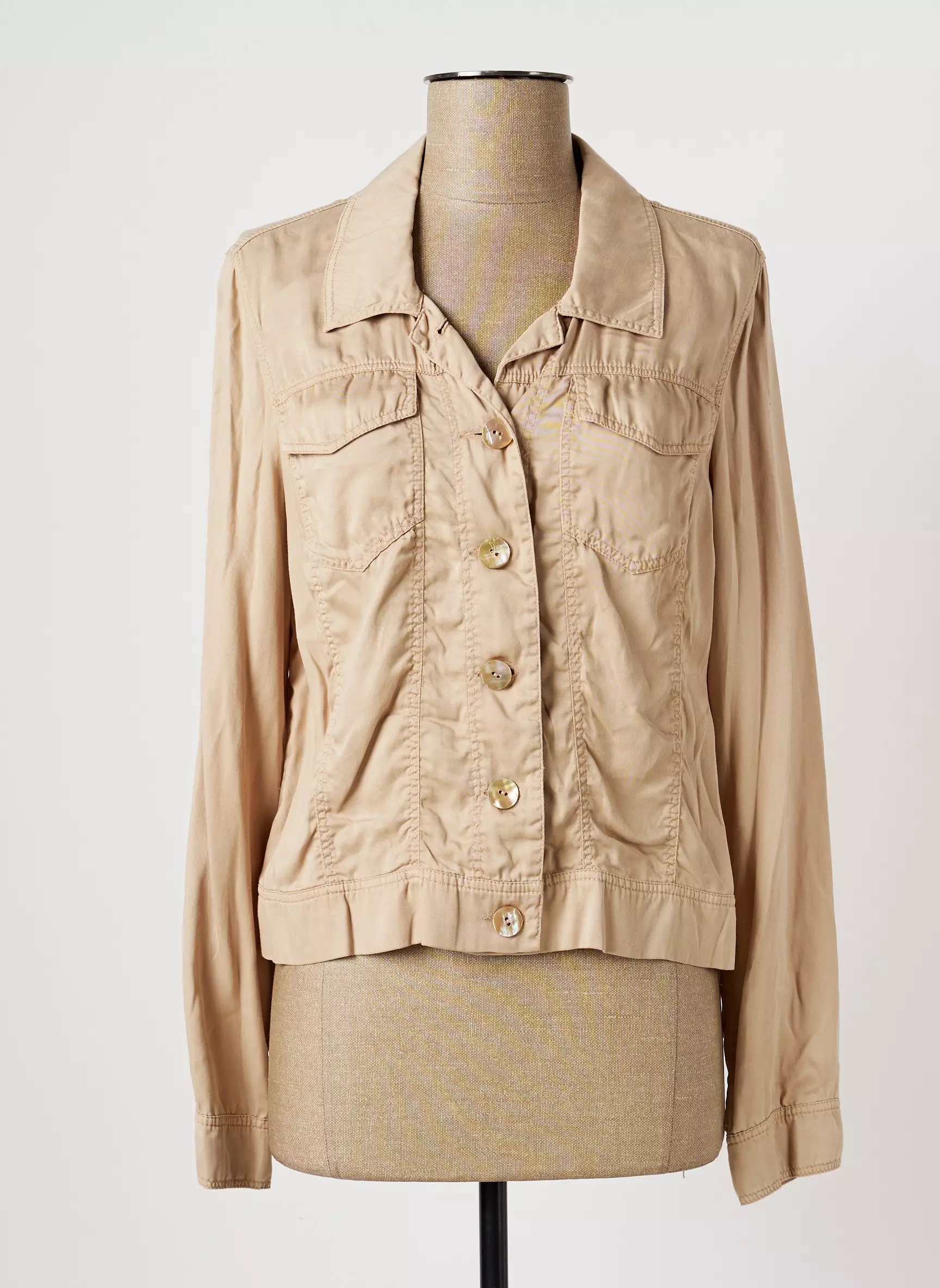 Just White Vestecasual Femme couleur beige