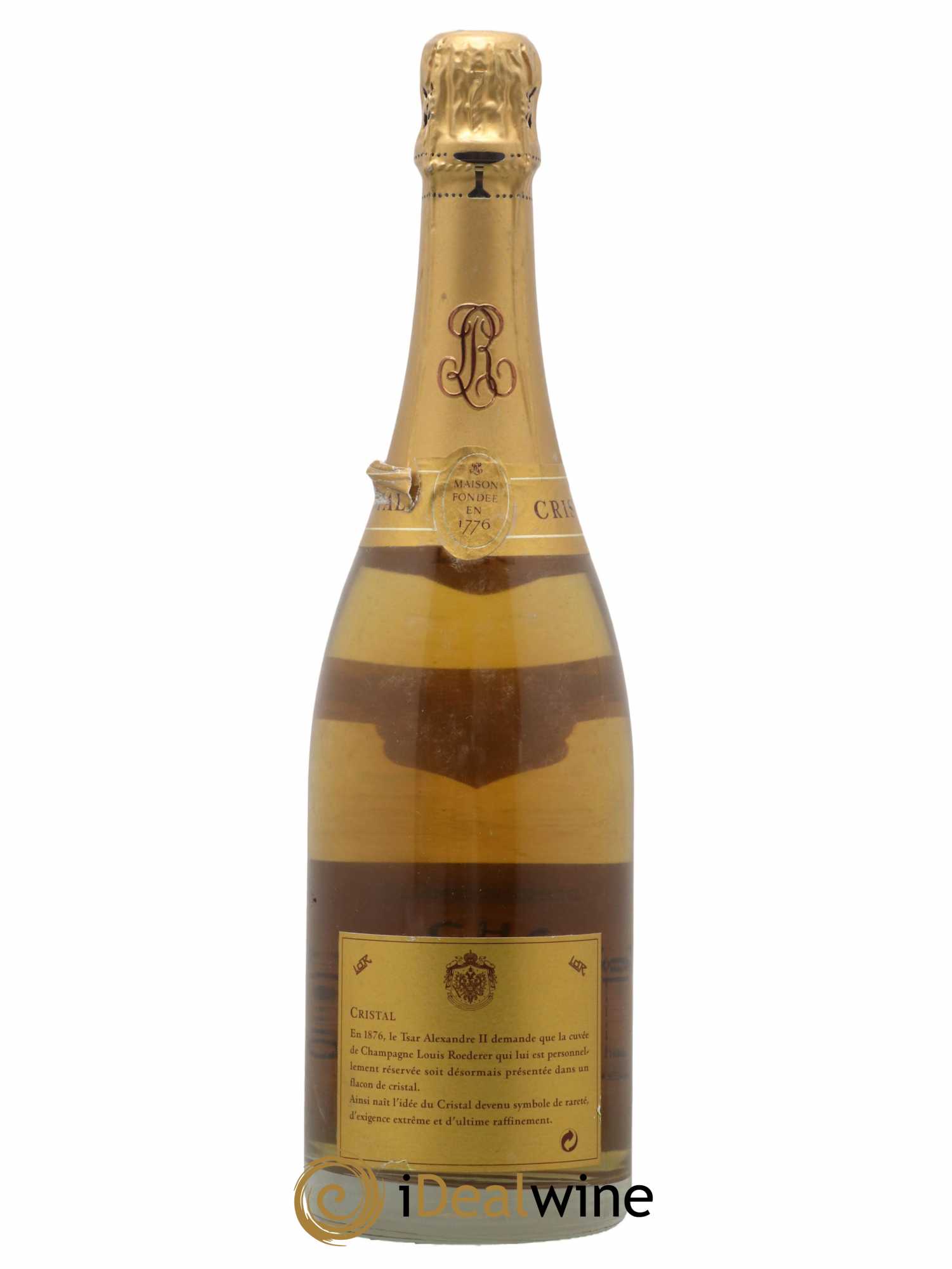 Cristal Louis Roederer  1996 - Lot de 1 Bouteille
