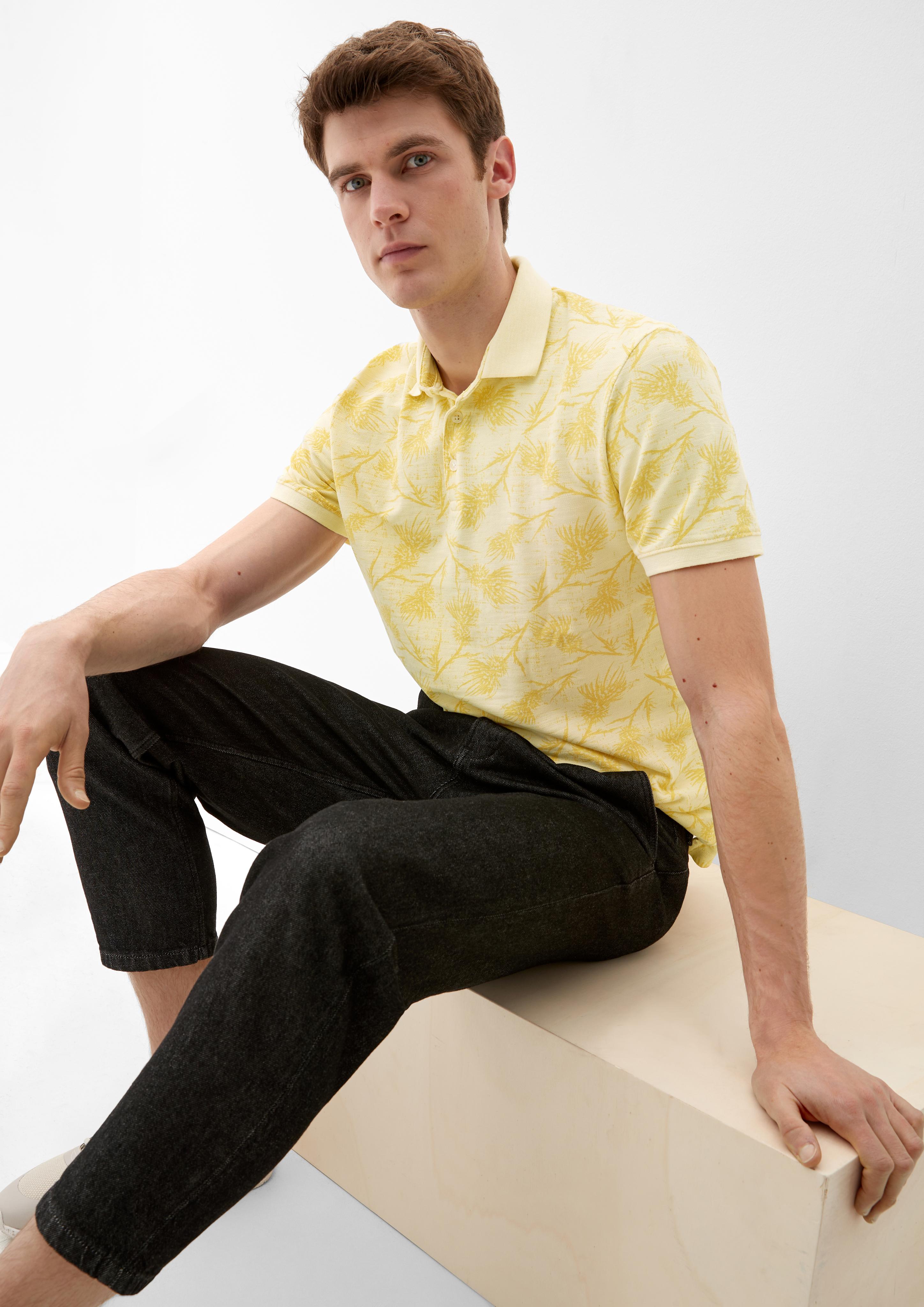 Poloshirt mit Allover-Print  2129484-12B1