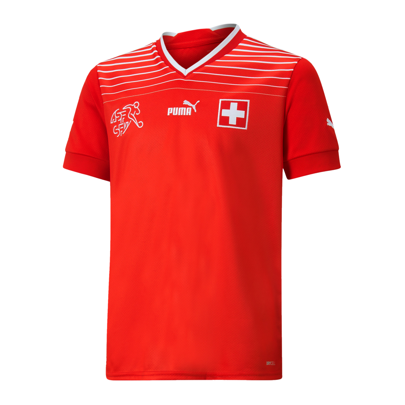 PUMA Schweiz Trikot Home WM 2022 Kids Rot F01