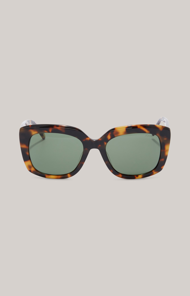 Sonnenbrille in Braun/Grün