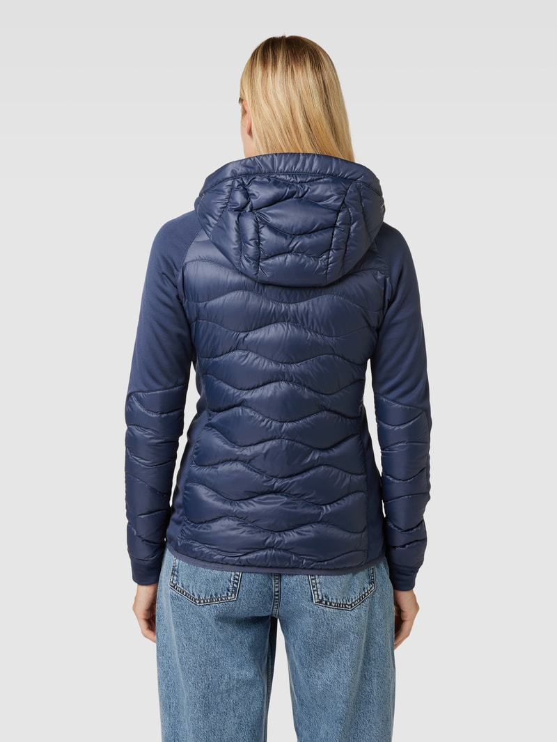Steppjacke mit Kapuze Modell 'Helium' in blau