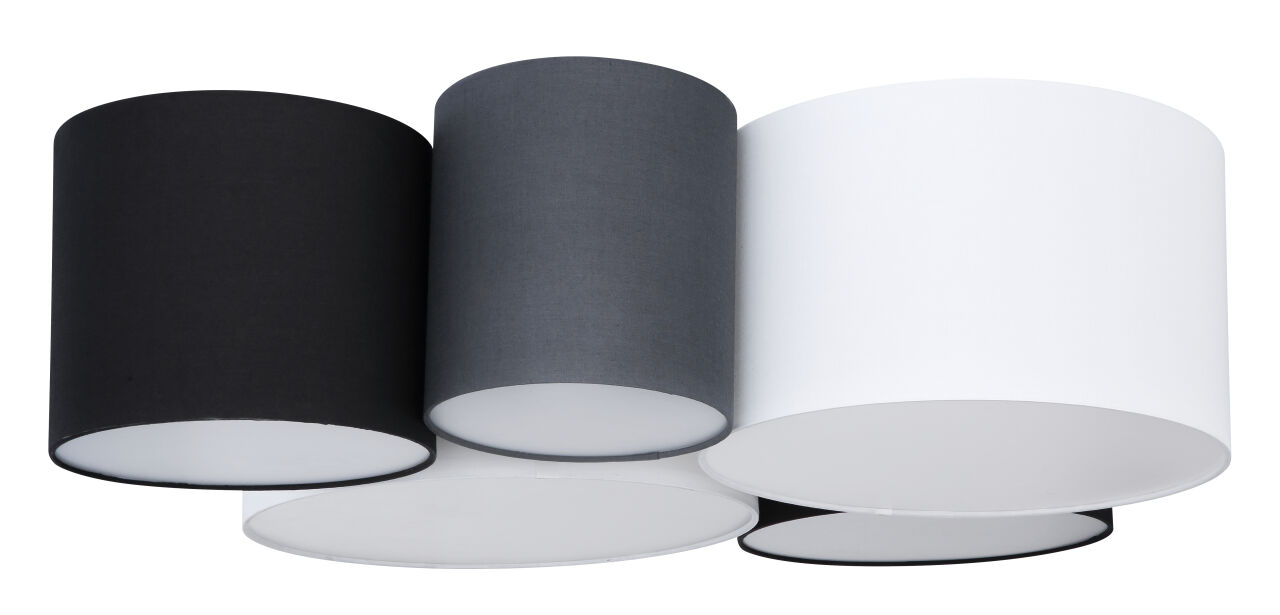 Globo Lighting - MAKKI - Deckenleuchte Metall weiß, 5x E27 LED