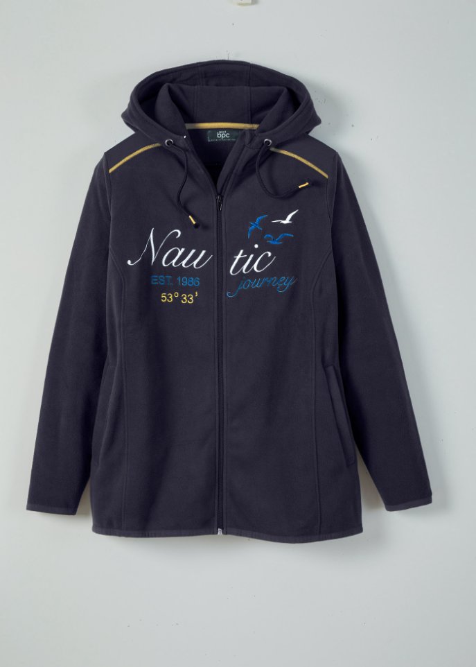 Fleecejacke mit Aufdruck