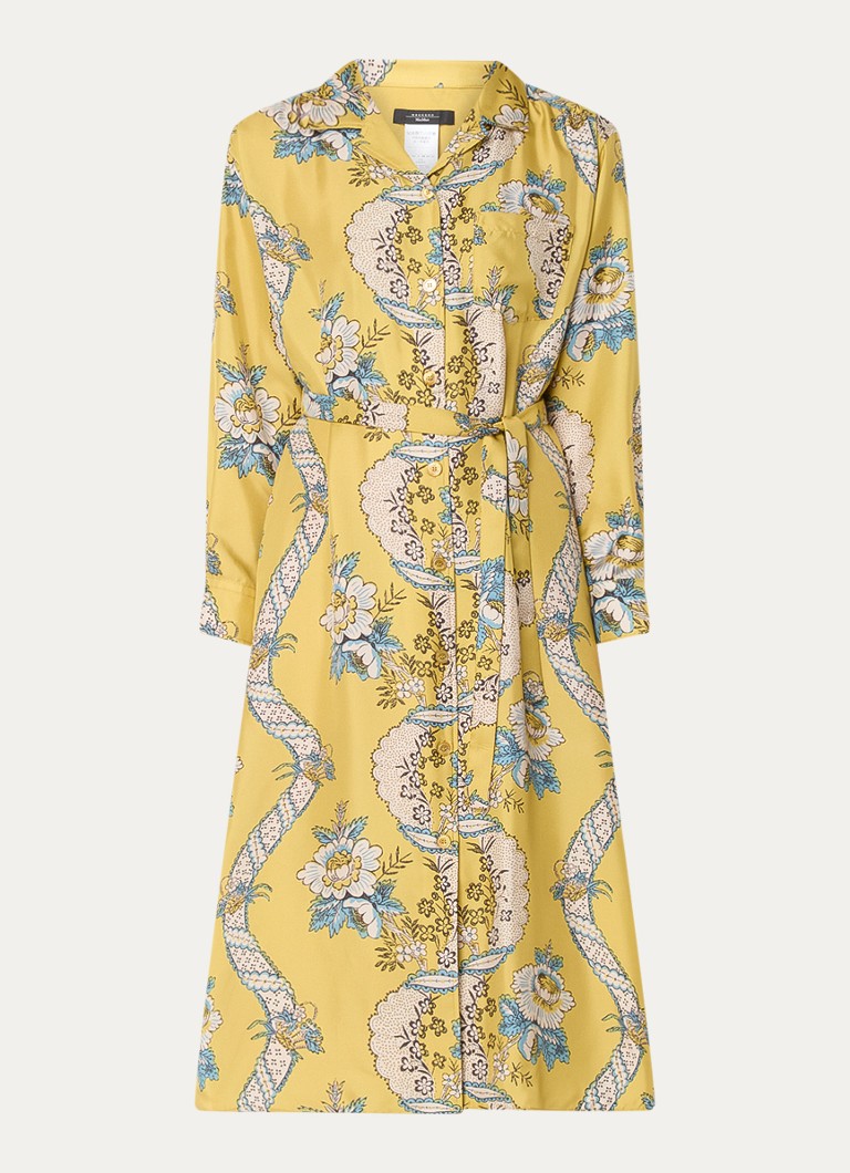 Μεταξωτό μίντι φόρεμα με φλοράλ τύπωμα από MaxMara Gaia