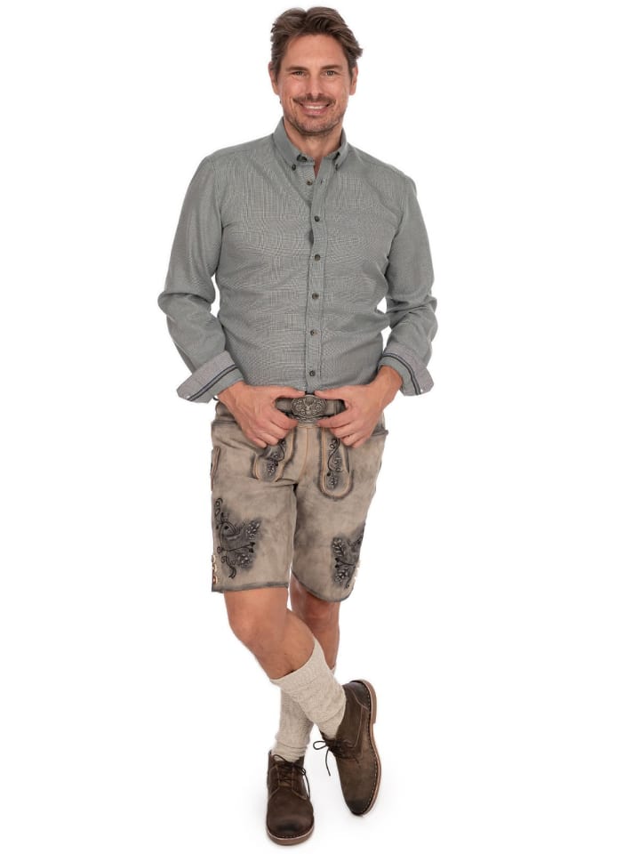 MADDOX Lederhose KAUTSEE in grau günstig kaufen