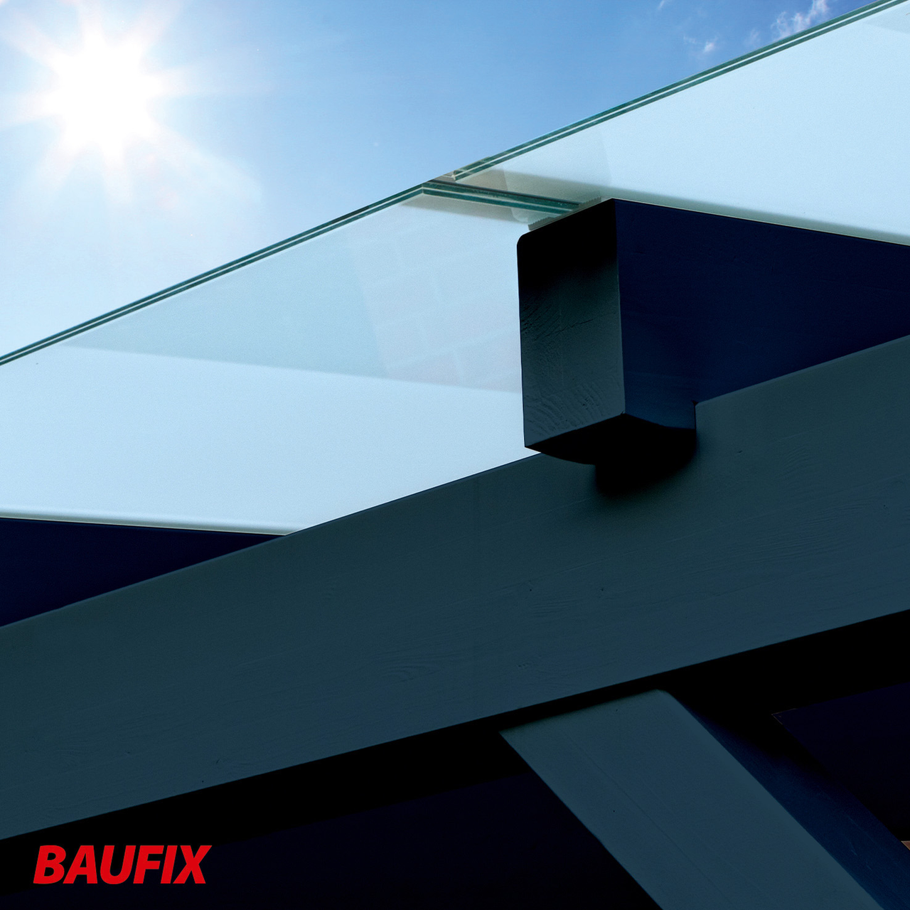 Baufix Express Deckfarbe saphirblau matt, 2.5 Liter, Wetterschutzfarbe