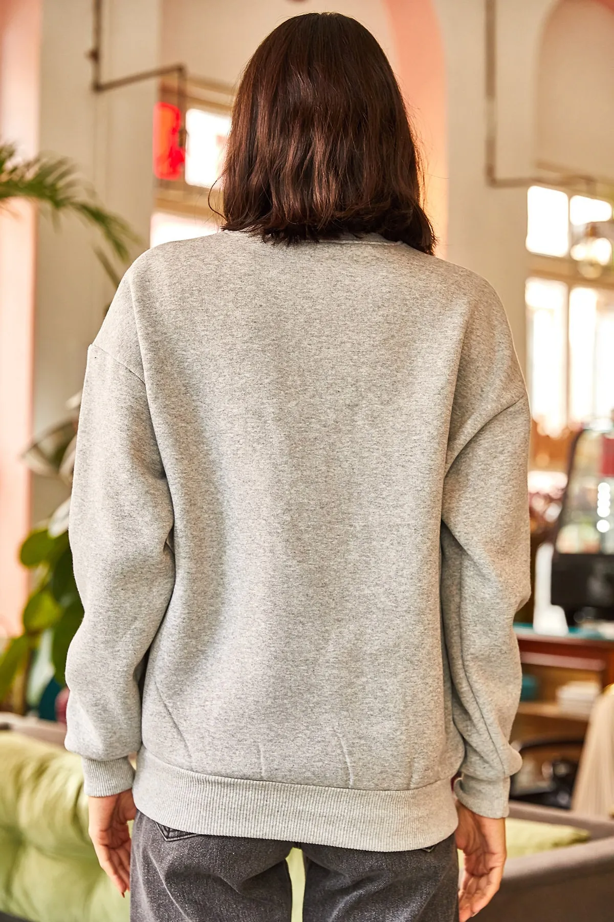 Olalook  Sweatshirt - Grau - Regular Fit