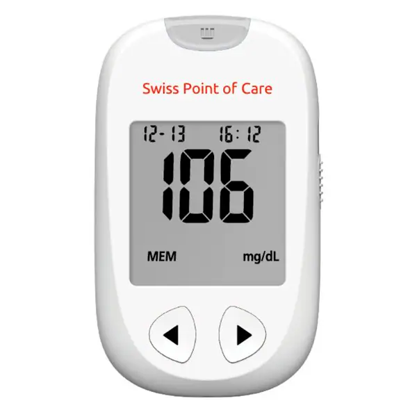 Swiss Point of Care On Call Extra -glukoosimittari Lääkinnällinen laite