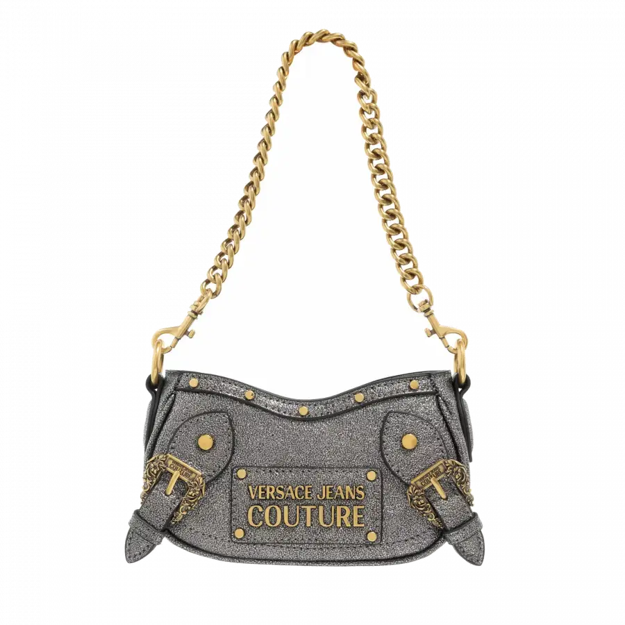 Versace Jeans Coututre - Versace Jeans Couture Shoulder Bags Metallkette Dark Brown - braun