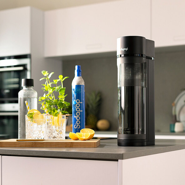 Wassersprudler Logan, inkl. CO2 Zylinder, 3-tlg.
