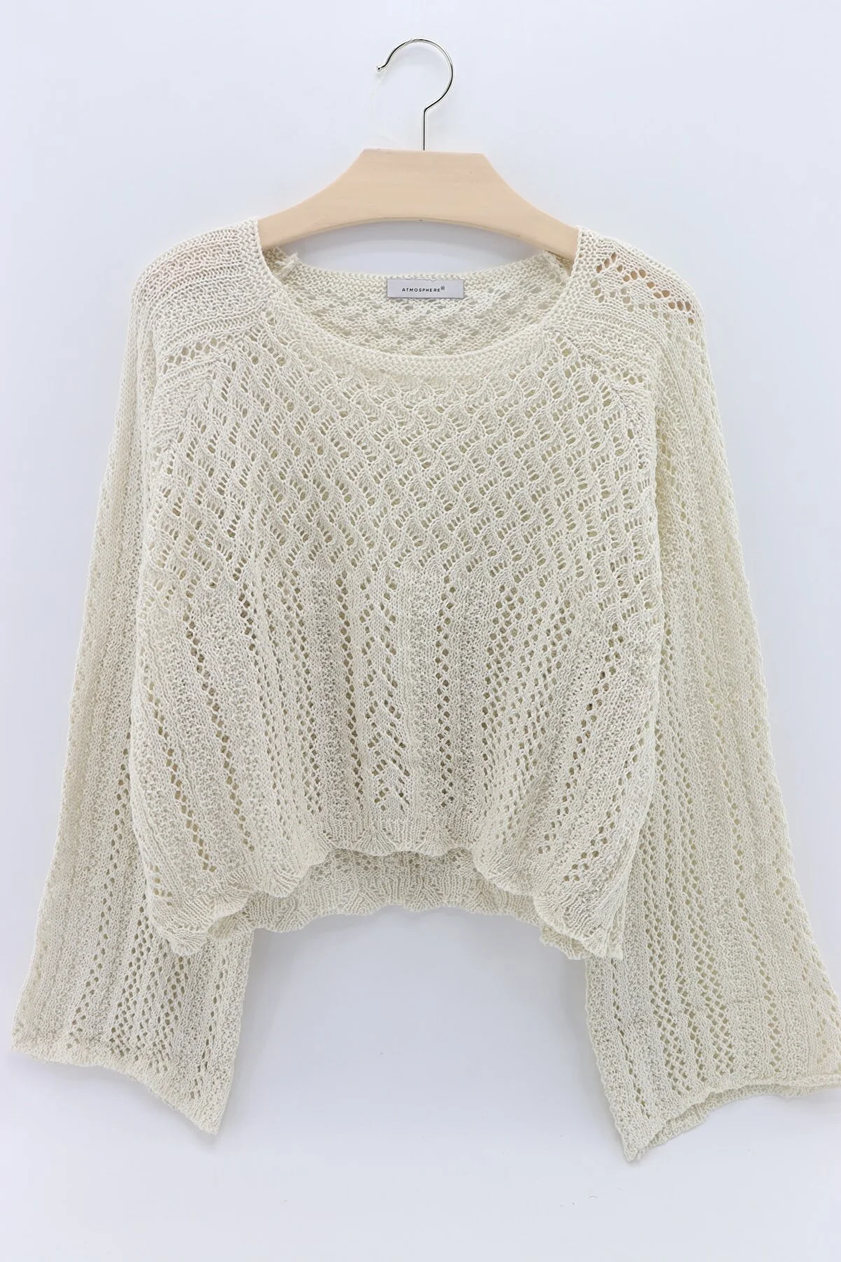 macharelbasic  Lässiger, saisonaler Strickpullover mit Ärmeldetails für Damen
