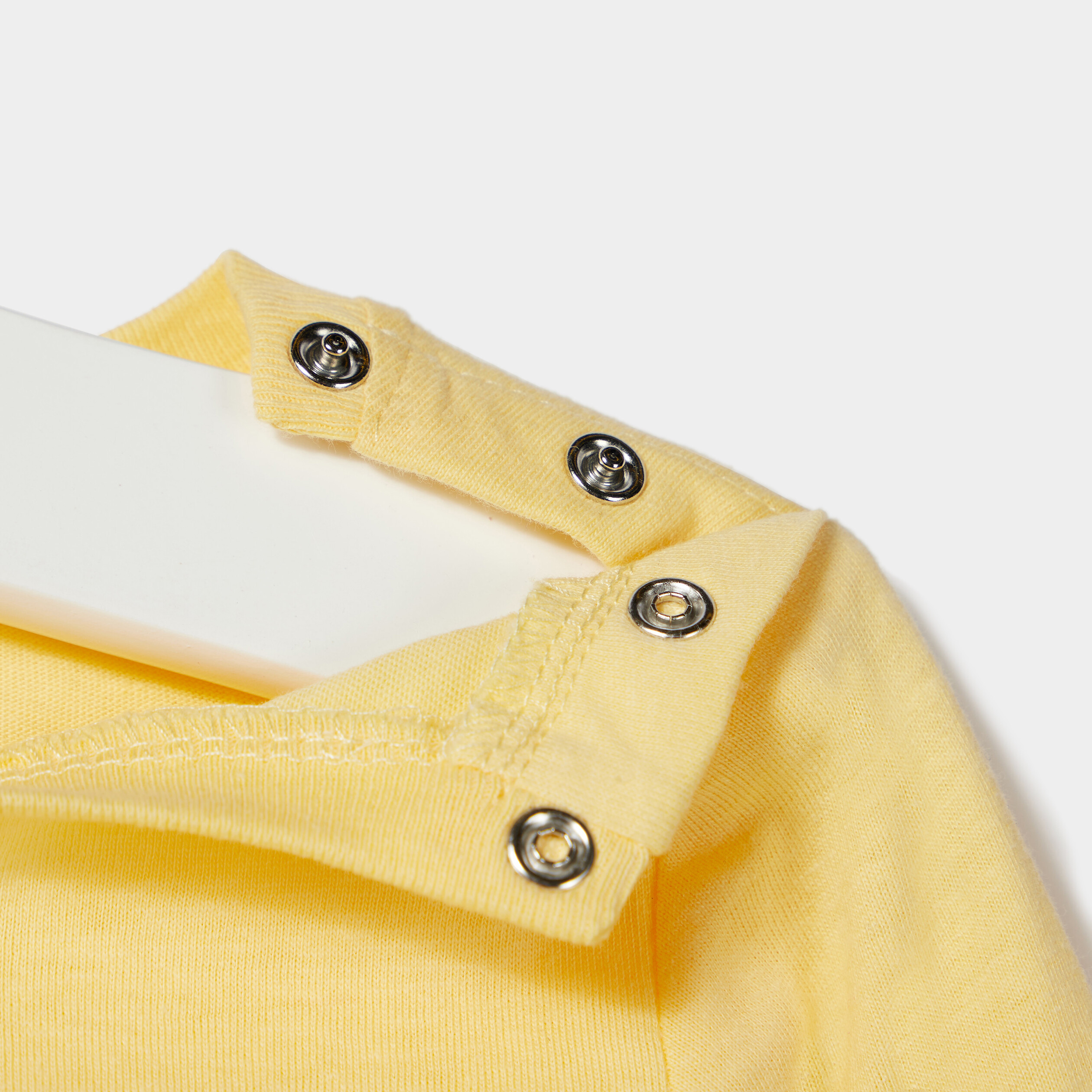 T-shirt manches longues jaune pastel bébé garçon | La Halle