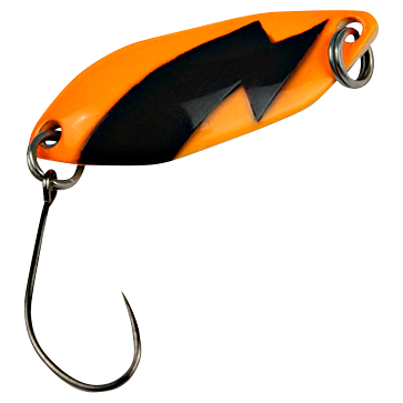 FTM Trout Spoon Spark (2,5 g, Orange/Schwarz UV)