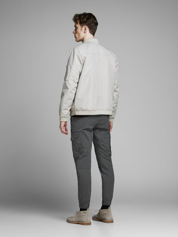 Jack & Jones Hose Cargo Jogger Pants PAUL FLAKE AKM 542 Twill Gummibund in Grau günstig kaufen