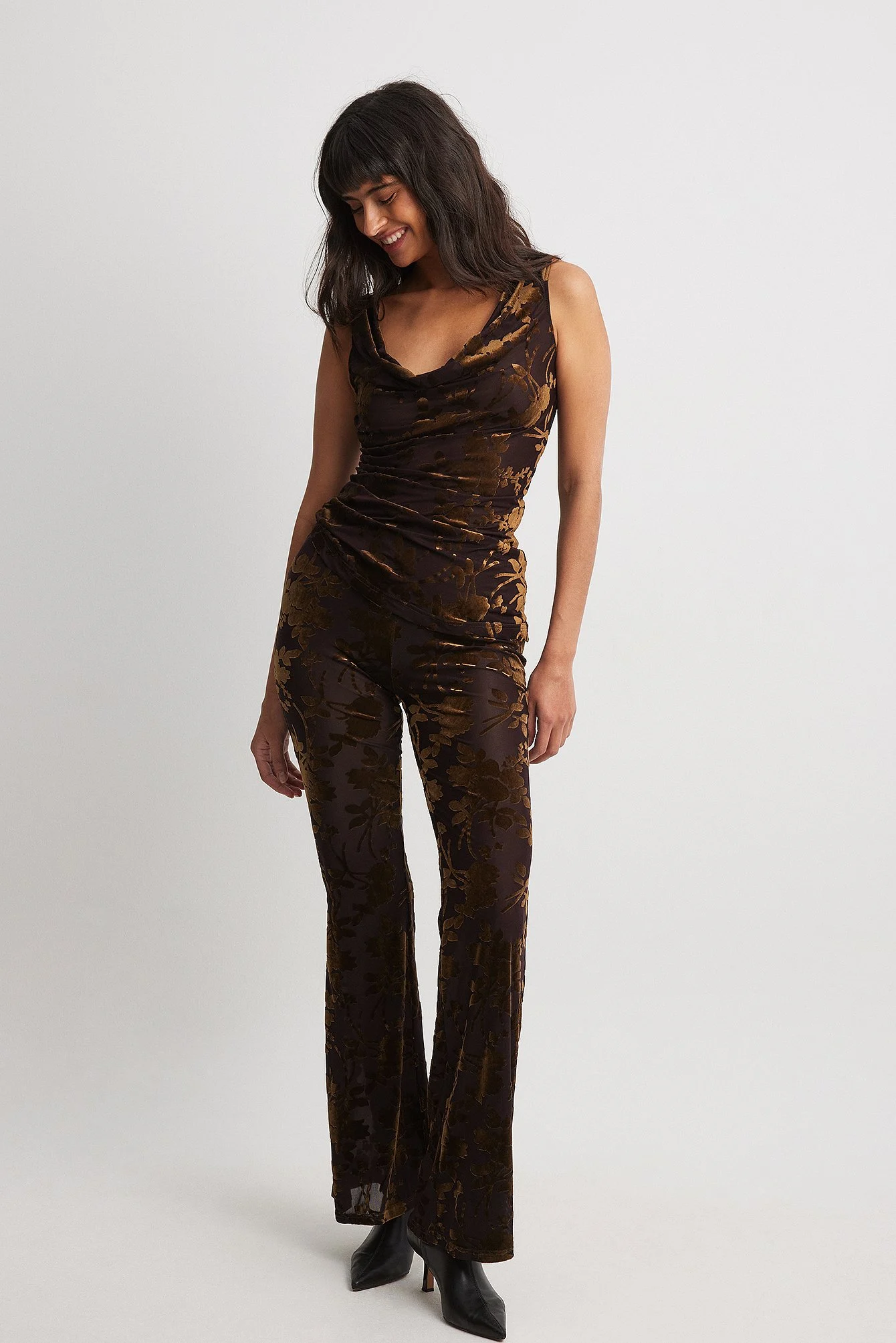 Mesh-Hose mit mittelhoher Taille
