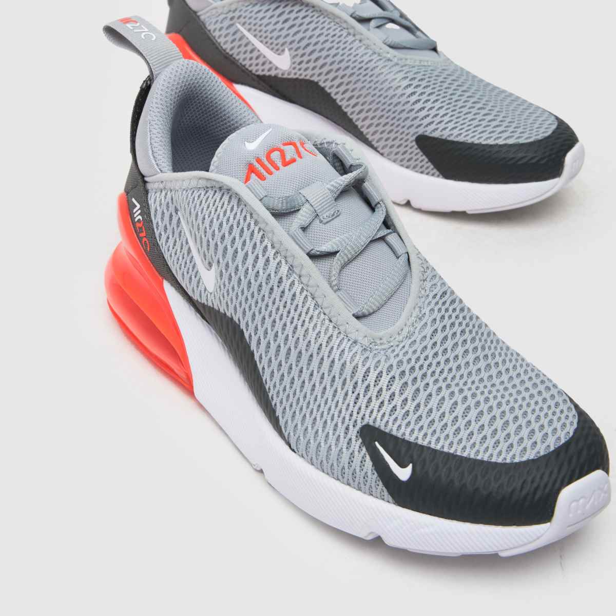 Nike grå multifärgade Air Max 270 Pojkar Junior träningsskor