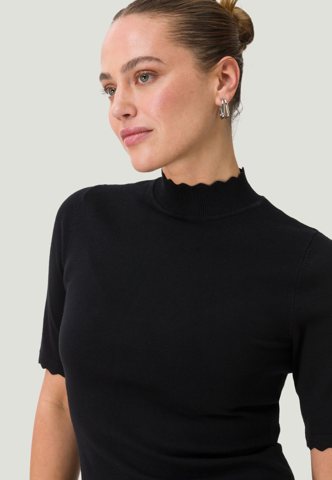 Pullover mit Stehkragen