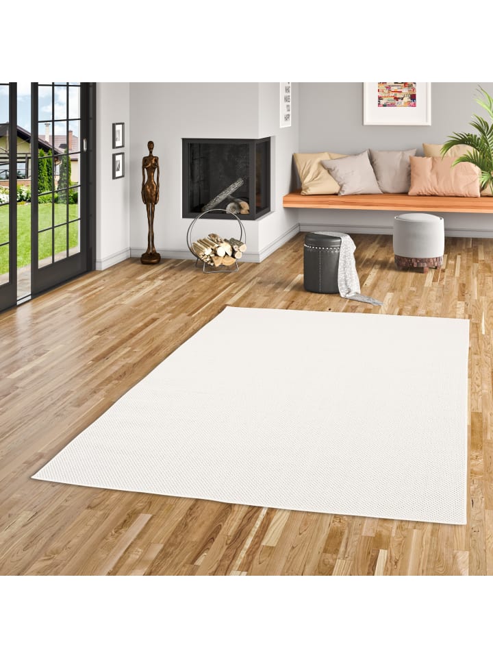 Pergamon In & Outdoor Teppich Flachgewebe Valencia Mix in Creme günstig kaufen