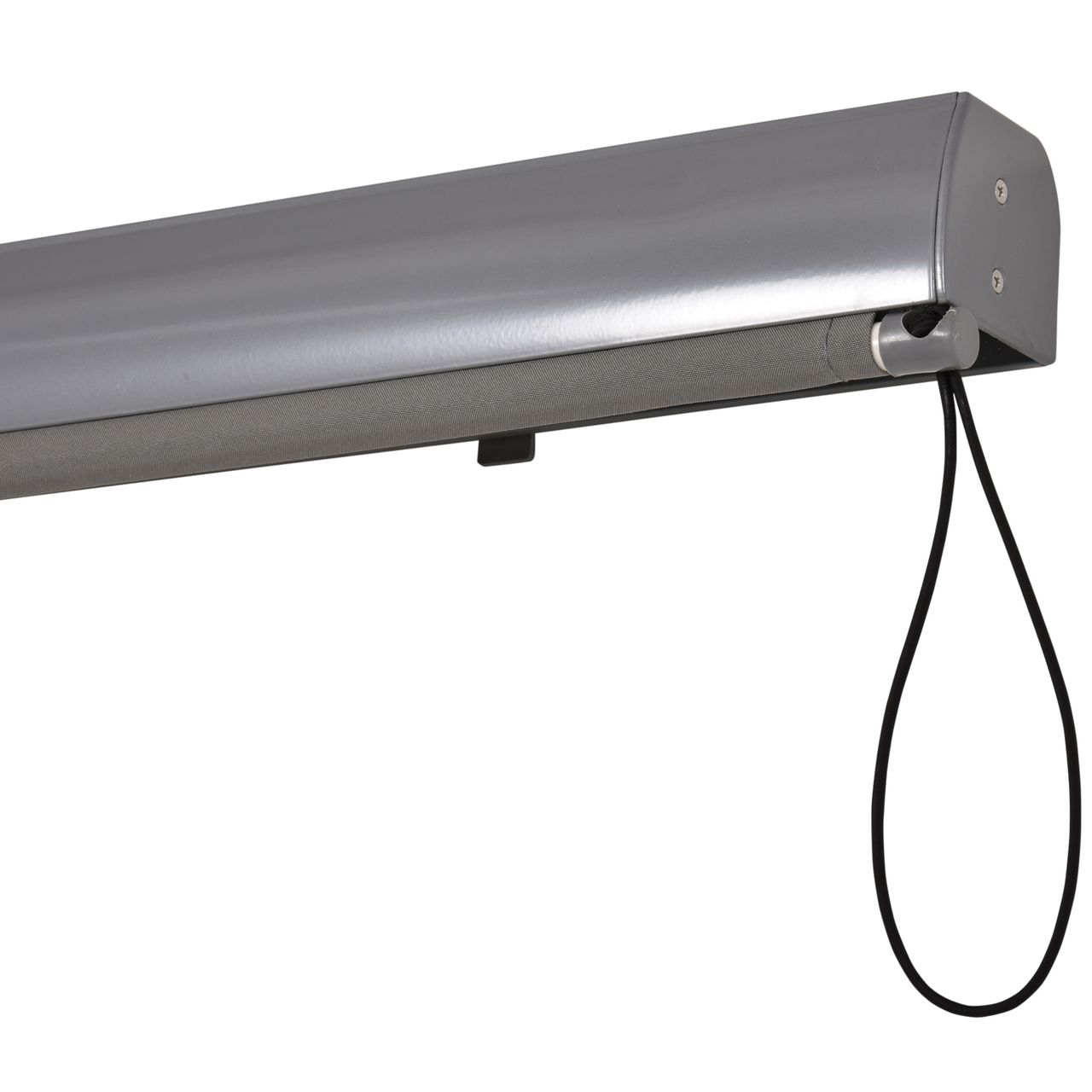 Outsunny Seitenmarkise Balkonmarkise Polyesterstoff Alu Grau 160 x 250 cm