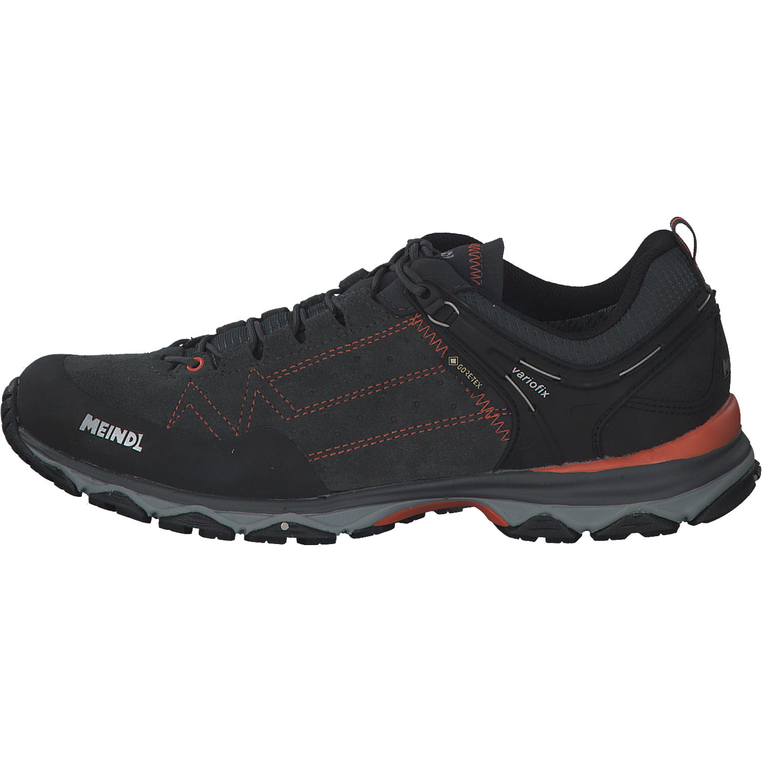 Meindl Ontario GTX 3938, Trekkingschuhe, Herren, Schwarz/Orange