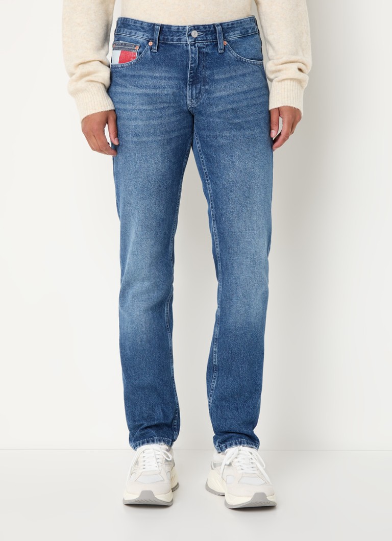 Tommy Hilfiger Scanton -slim fit -farkut, joissa tumma pesu
