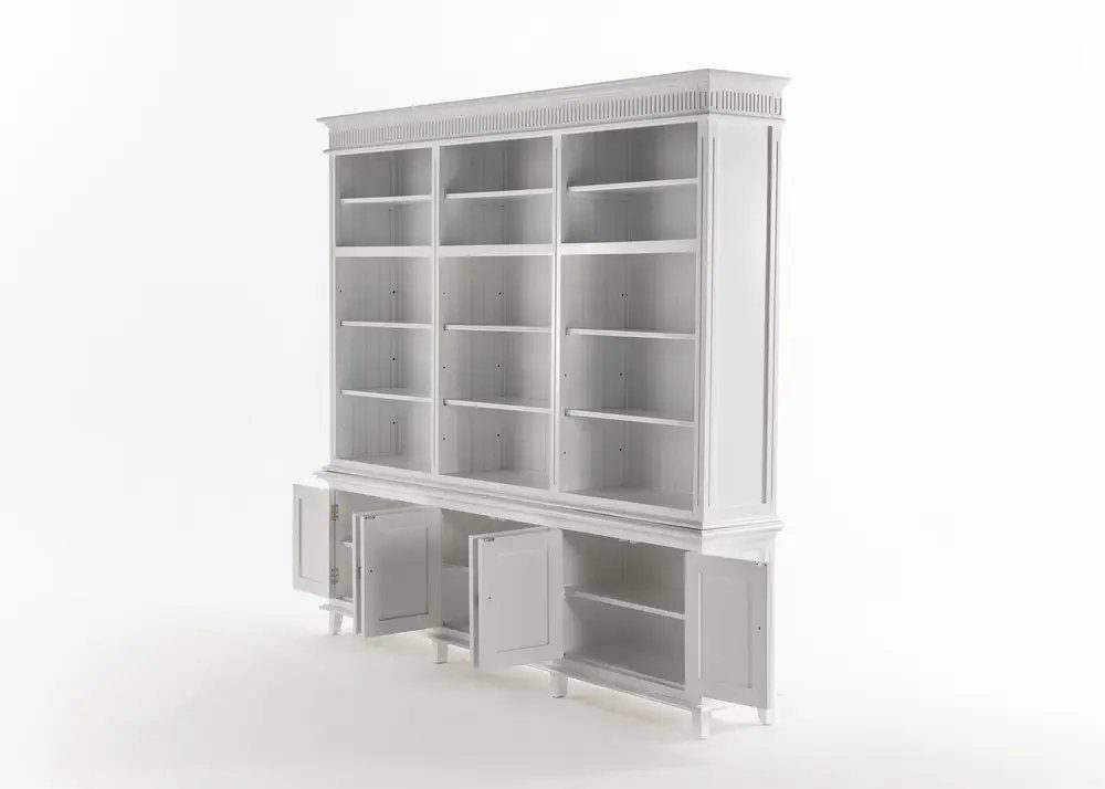 Novasolo Küchenbuffet Skansen Verstellbare Regale, Triple-Bay Hutch Kabinett