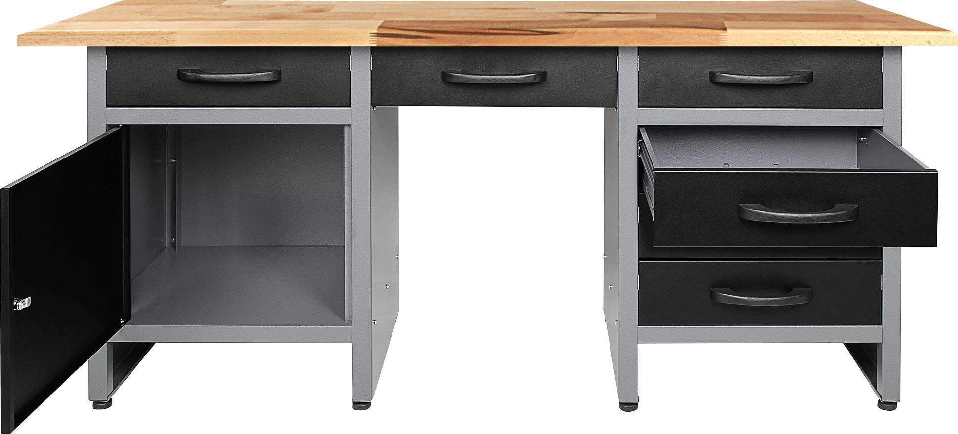 ONDIS24 Werkstatt-Set, 160 cm, mit LED