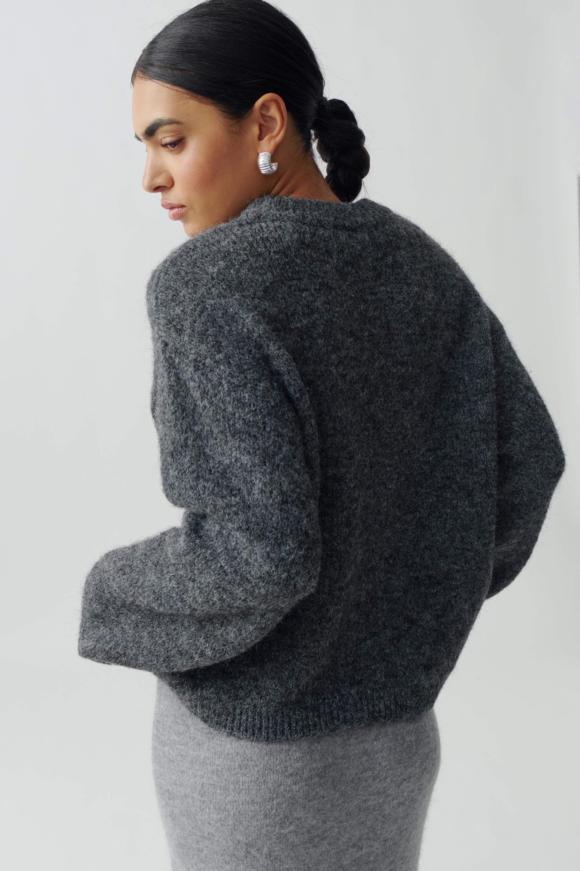 Boxy knitted sweater
