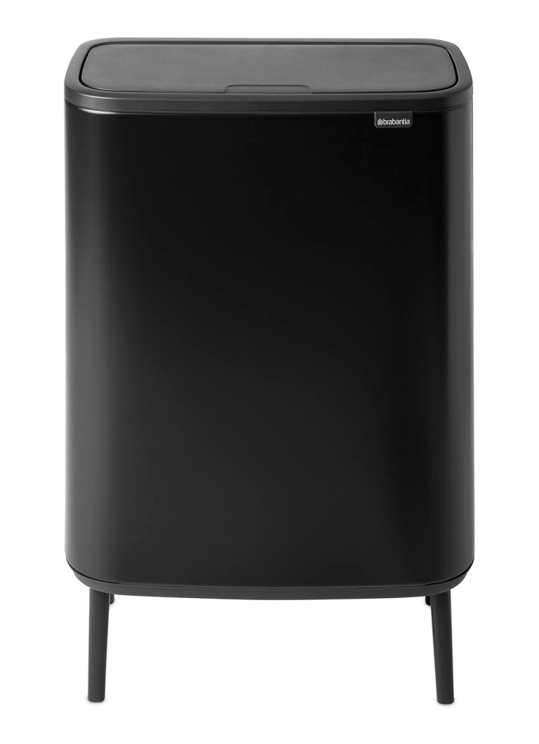 Brabantia Bo Touch Bin Hi -kierrätysroska-astia kannella jaloilla, 2 x 30 litraa