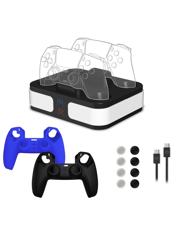 COFI 1453 Qware Gaming Set – Fast-Charger, Thumb Grips & Silikonhüllen in Mehrfarbig günstig kaufen onesize