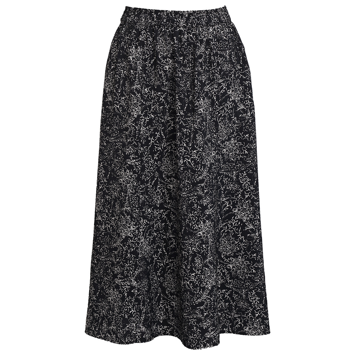 Damen Midi-Rock mit Allover-Print