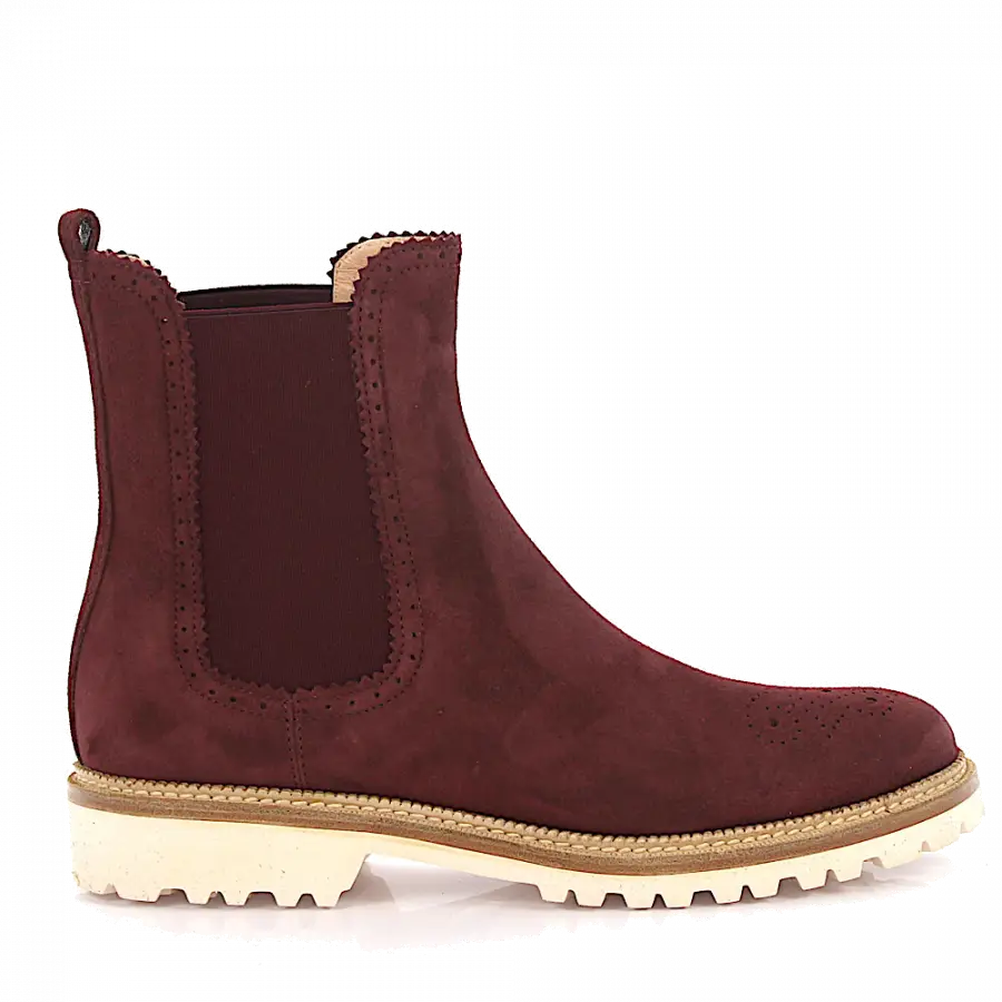 Unützer - Stiefeletten Lochmuster bordeaux - rot