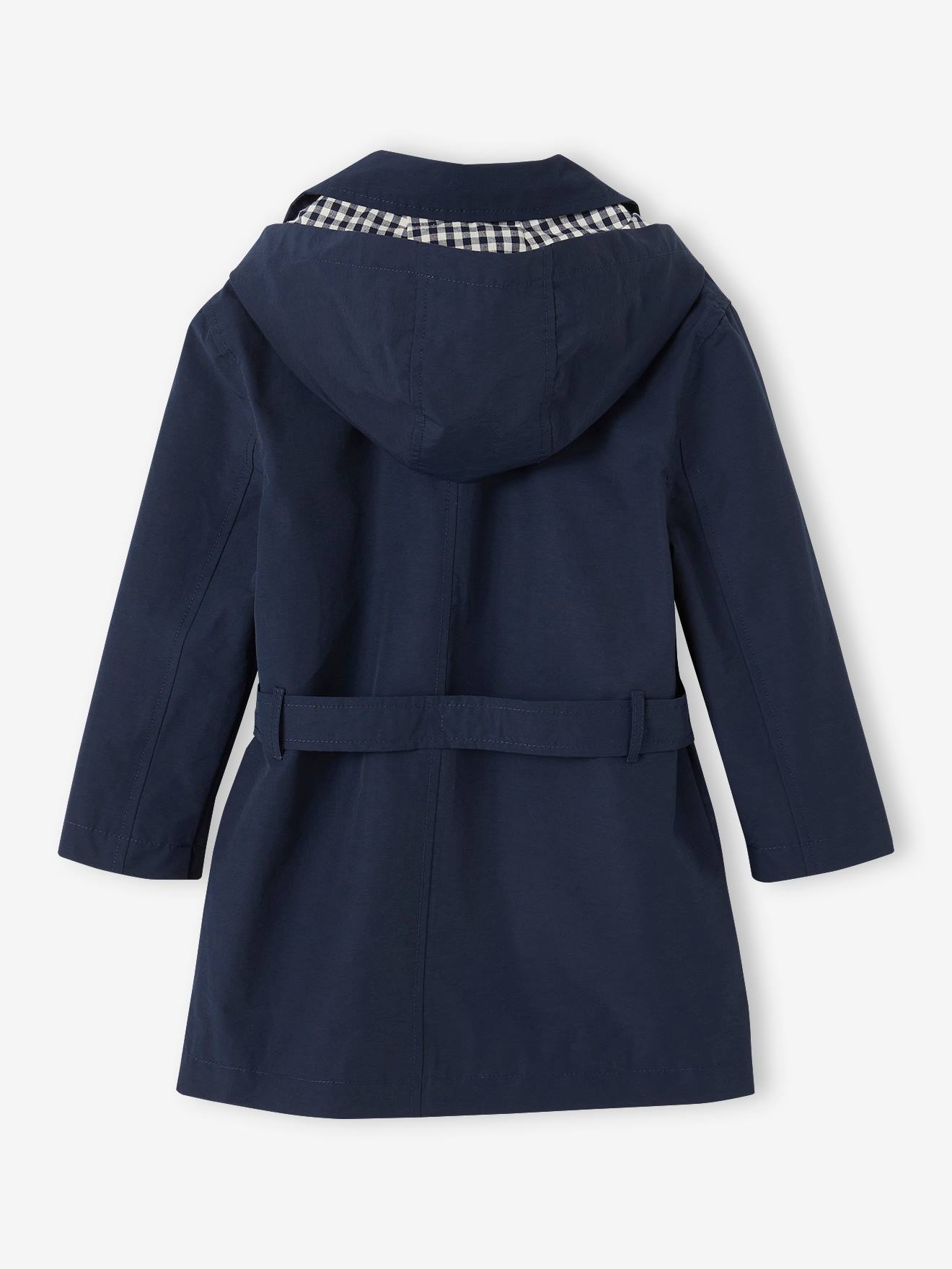 Vertbaudet Mädchen Trenchcoat mit abnehmbarer Kapuze - beige