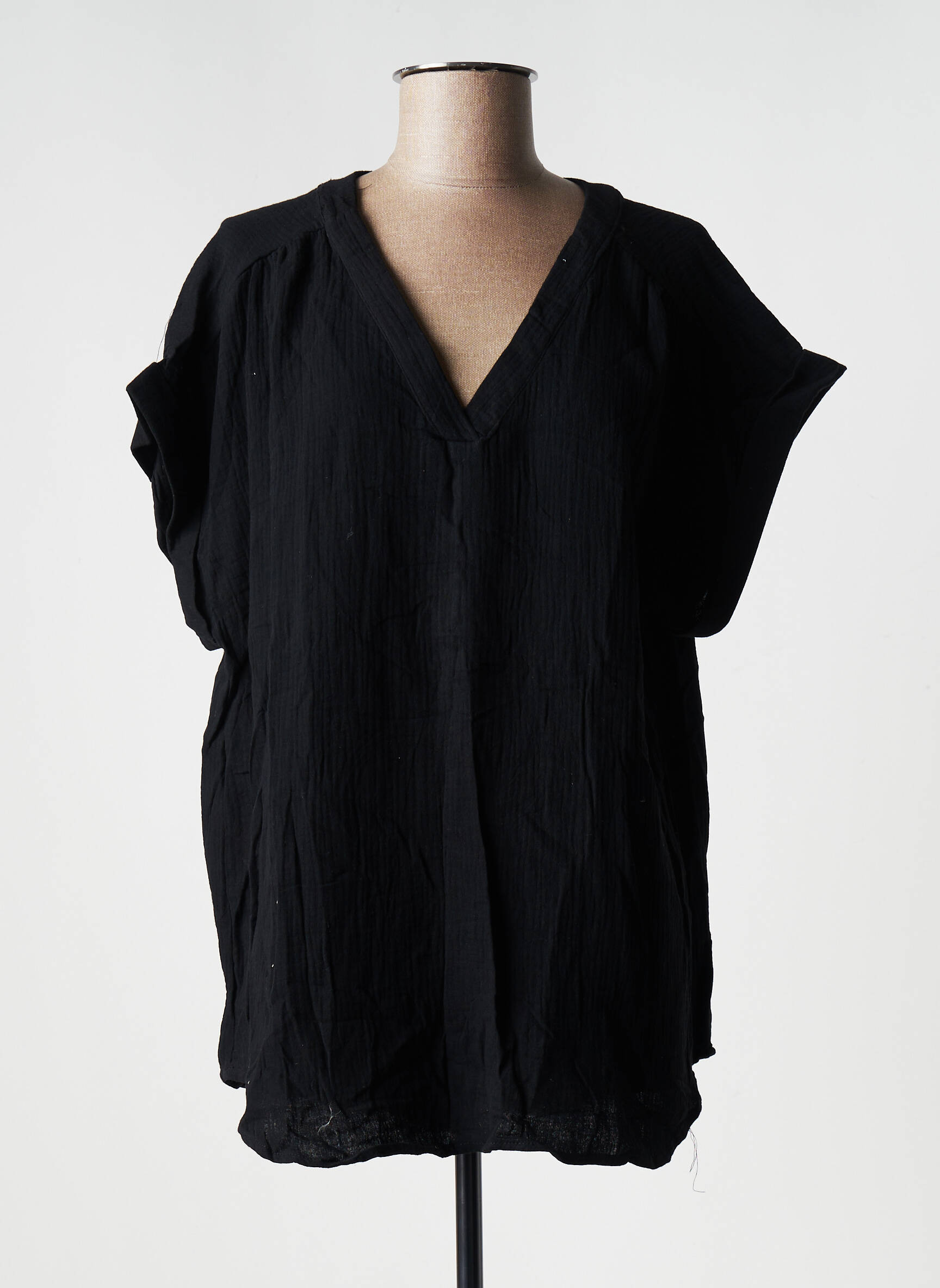 Christy Tuniquemanchecourte Femme couleur noir