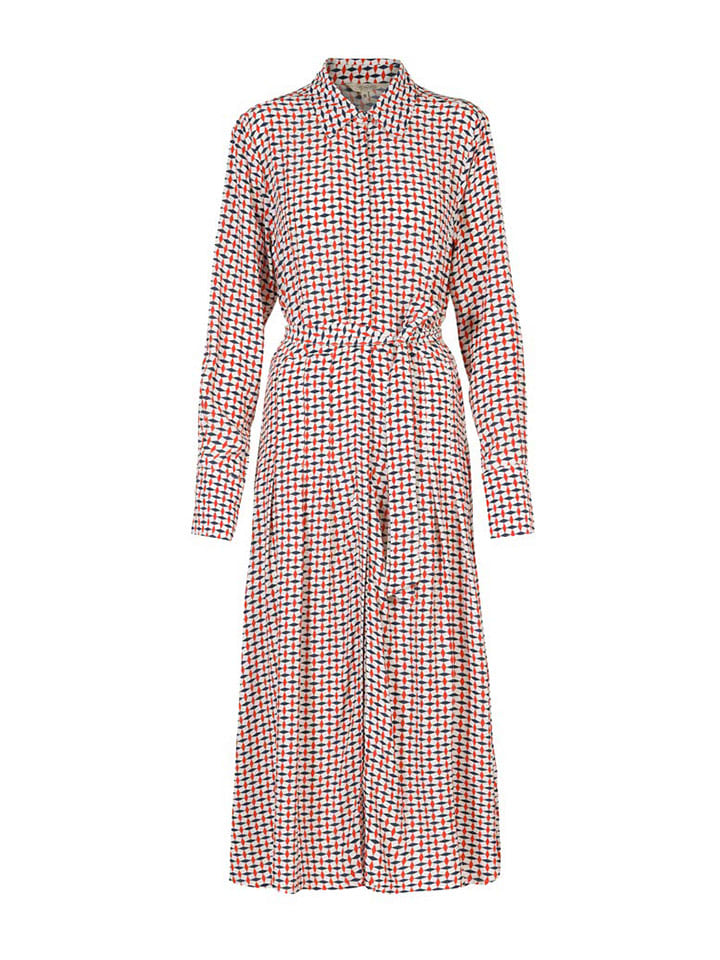 Herrlicher Kleid in Weiß/ Rot/ Anthrazit günstig kaufen