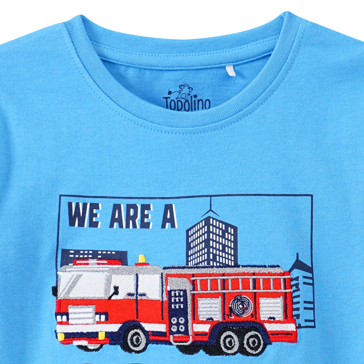 Jungen Langarmshirt mit Fahrzeug-Motiv