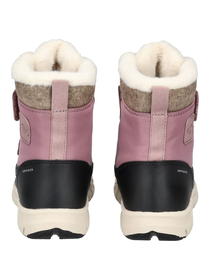 Geox Stiefelette in Schwarz/Rosa günstig kaufen