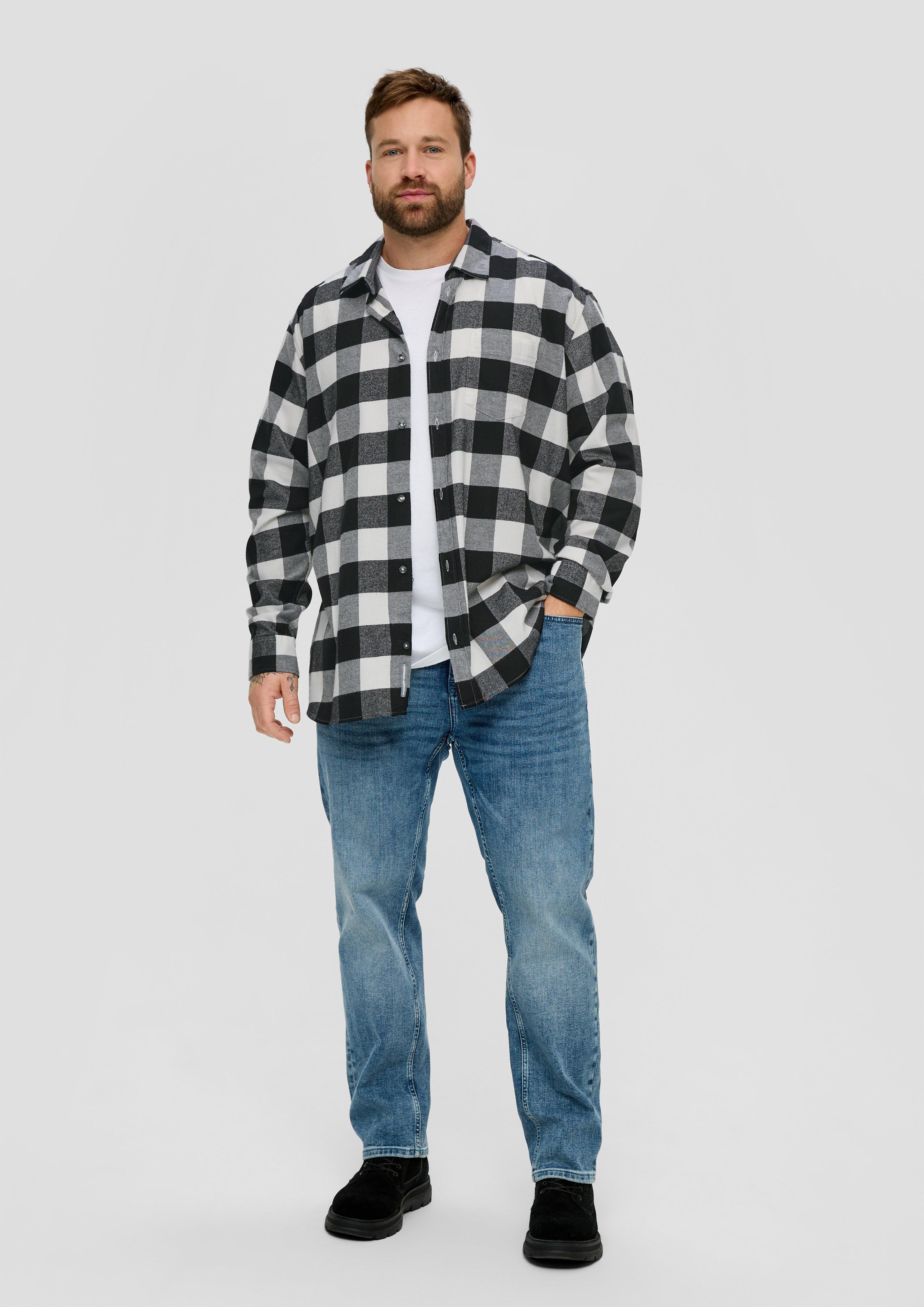 Karohemd aus Baumwollstretch  2139656-01N5