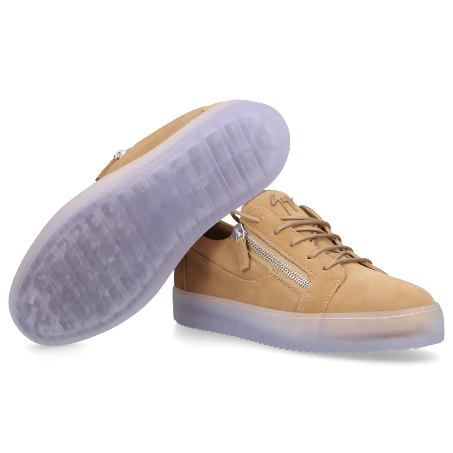 Giuseppe Zanotti - Sneaker low FRANKIE Veloursleder - beige