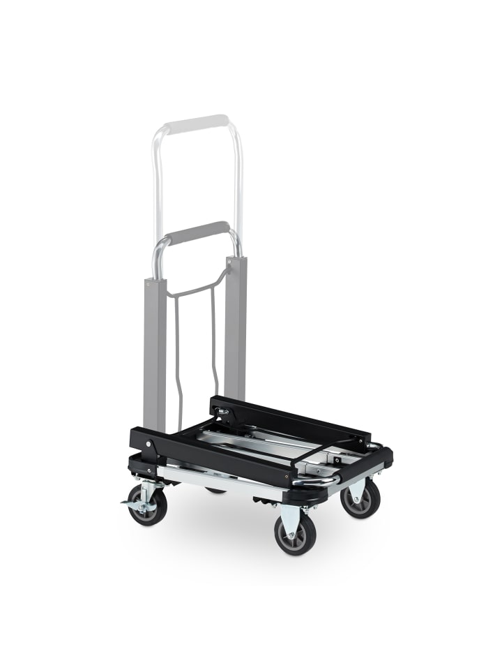 relaxdays Transportwagen in Schwarz - bis 100 kg günstig kaufen onesize