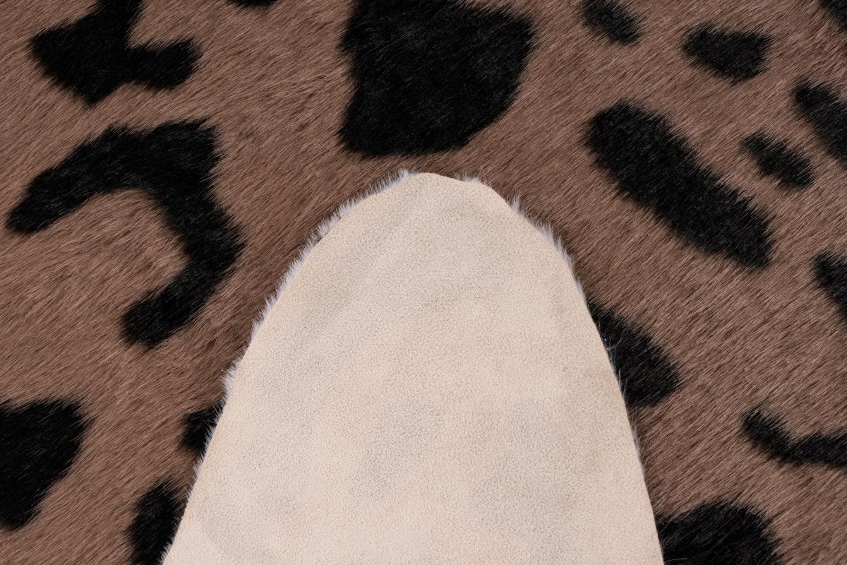 megusta Kunstfellteppich Braun / Weiß 160cm x 230cm