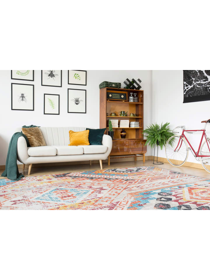 Arte Espina Teppich Zenaide in Multi / Orange günstig kaufen