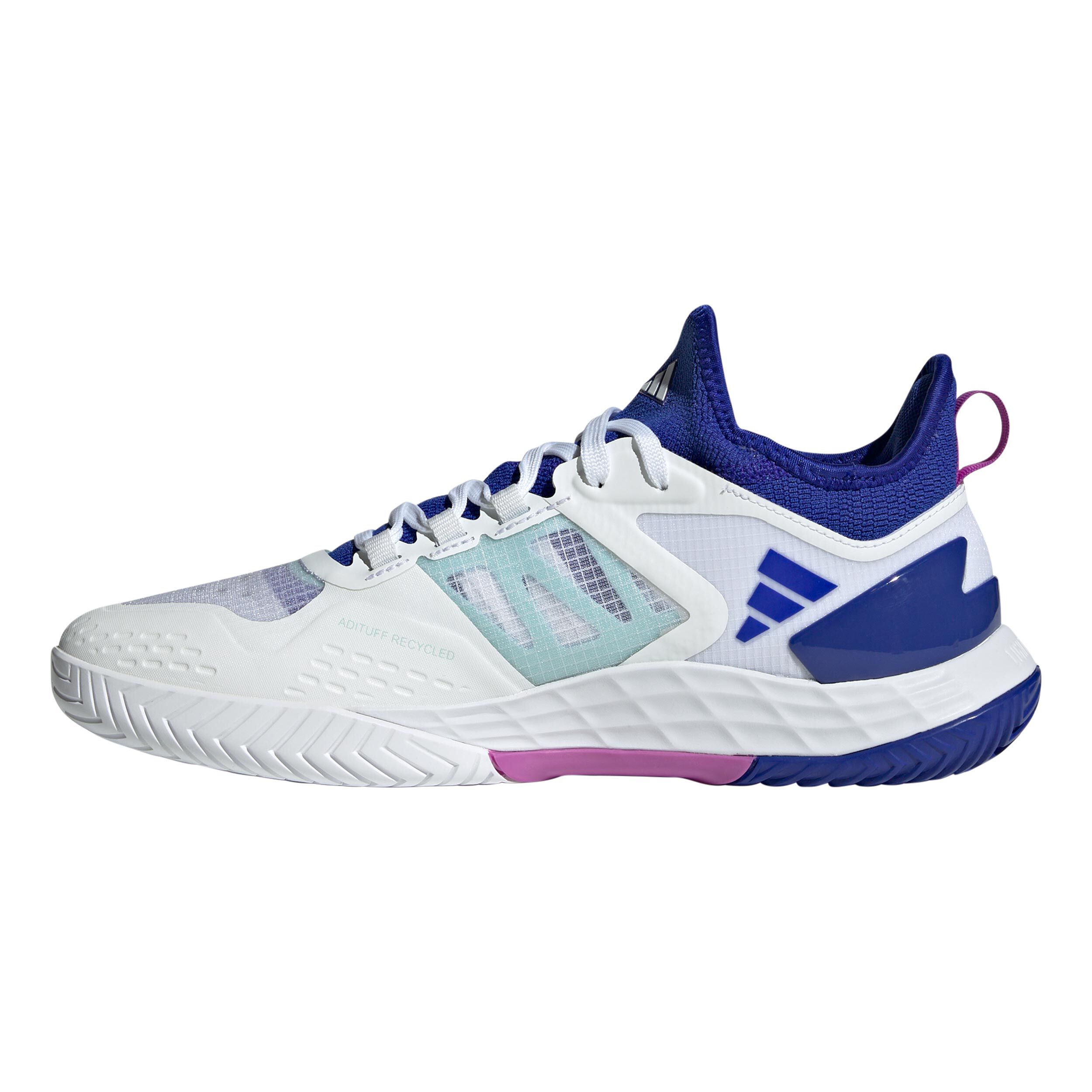 Adizero Ubersonic 4.1 Allcourtschuh Herren - Weiß, Blau
